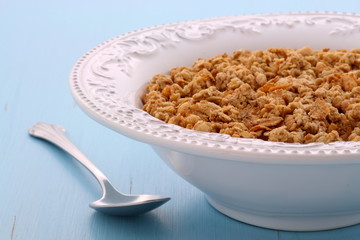 Delicious muesli breakfast