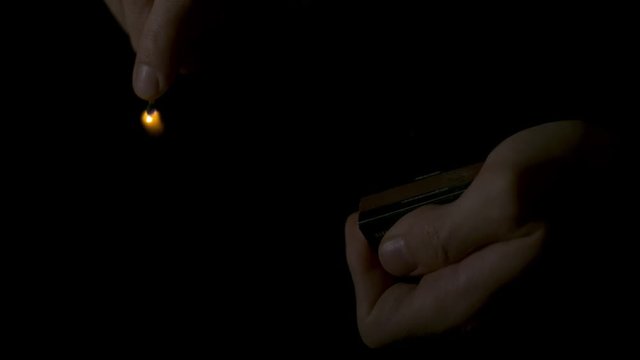 Striking a Match Slow-Motion