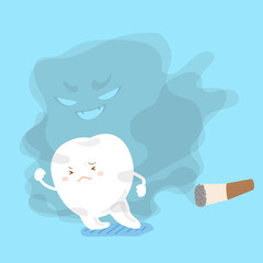  tooth away from smoking