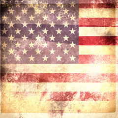 Fototapeta na wymiar Grunge USA Flag