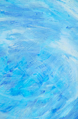 Fototapeta na wymiar Abstract blue watercolor background