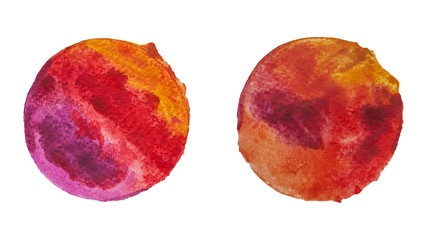 Vector watercolor stains