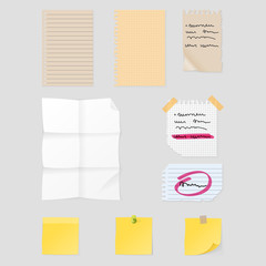 Sticker notes vector illustration.