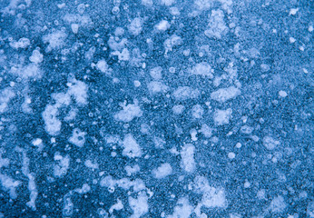 Texture of the ice surface. Winter background