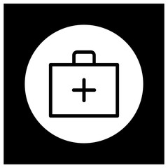 first aid line vector icon