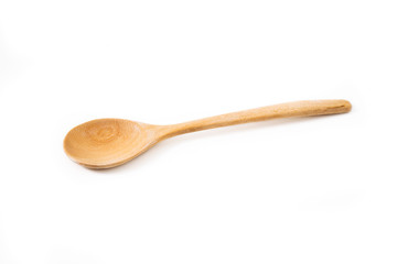 Kitchen wood utensil isolated on white background