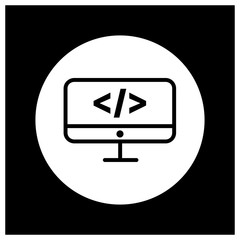 developer line vector icon