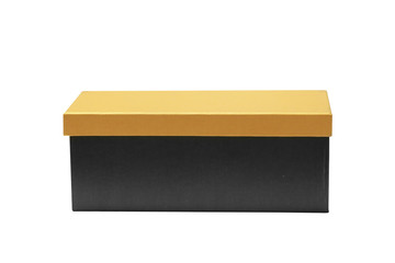 Black empty box on white background