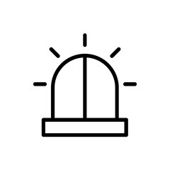 siren line vector icon