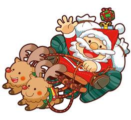 サンタさんとトナカイ