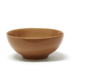 ceramic bowl isolated on white background