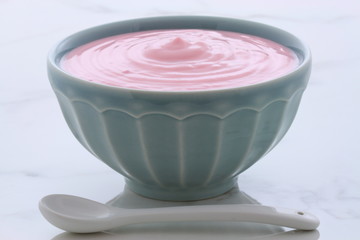 vintage strawberry yogurt