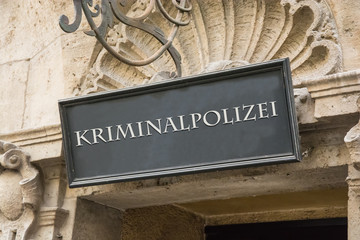 Schild 191 - Kriminalpolizei