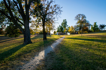 Patterson Park During Autumn in Baltimore, Maryland
