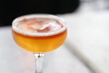 Fancy champagne coupe