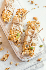 homemade granola bars