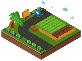 3D design for farmland