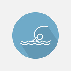 Swimmer icon vector