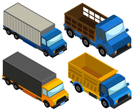 3D design for different types of truck