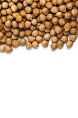 Soybeans isolated on white background