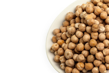 Soybeans isolated on white background