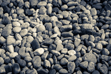 round pebble stone texture background