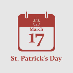 St. Patrick's Day calendar