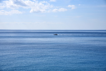 Fototapeta na wymiar boat in the mediterranean sea 