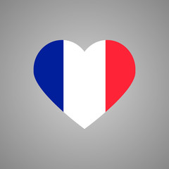 France flag heart