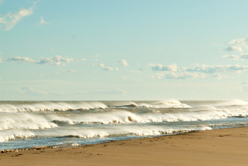 breakers, waves, Mediterranean Sea