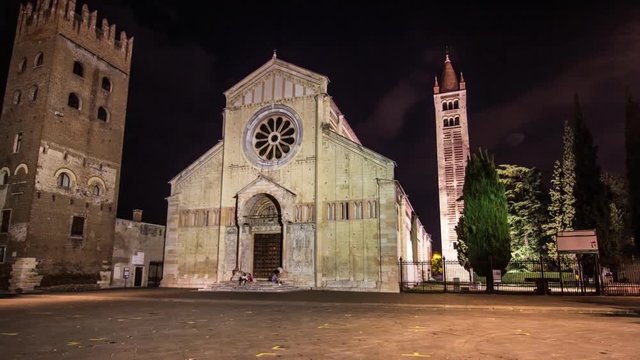 San Zeno Church hyperlapse, Verona