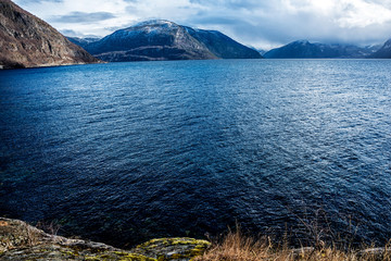 View over the mountains