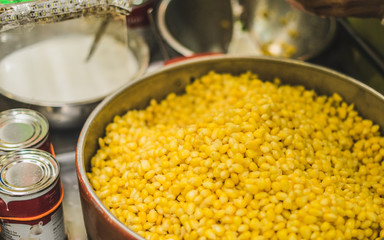 Mix corn, butter