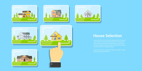 house selection concept