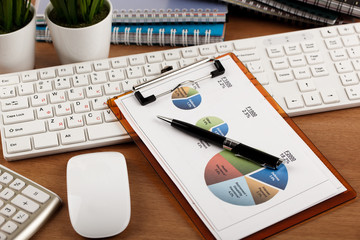 Business Objects in the office on the table