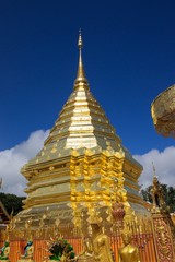 Naklejka premium Wat Pha That Doi Suthep in Chiengmai, Thailand