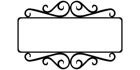 vintage wrought iron frame