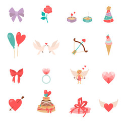 Icons Valentine s Day.