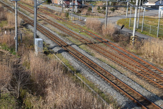 羽越本線の線路