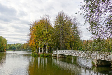 The bridge through the river