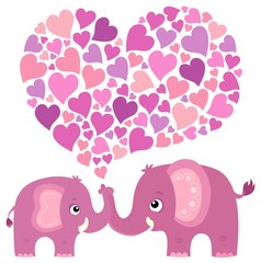 Valentine elephant theme image 4