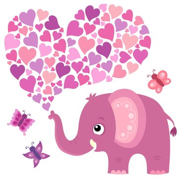 Valentine elephant theme image 5