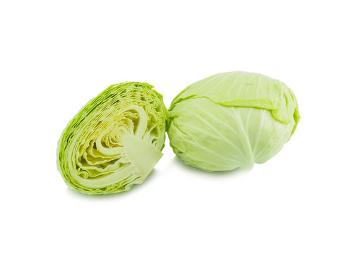 Cabbage vegetable slice of isolated