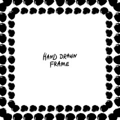 Black and white abstract frame