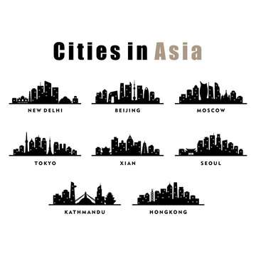 Asia Asian Cities City Tour Travel Skyline