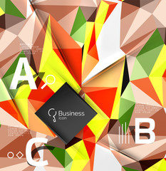 Low poly polygonal triangle abstract background