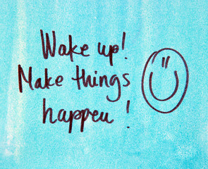 motivational message make things happen