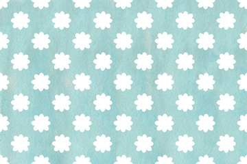 Watercolor flowers pattern.