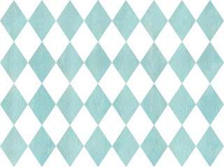 Watercolor diamond pattern.