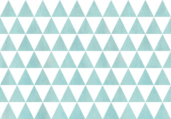 Watercolor triangle pattern.